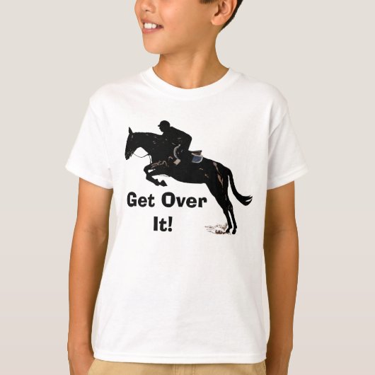 Ga er over! Ringer T-Shirt van het Kind van Horse  (Voorkant)