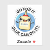 Ga ervoor dat Glue het grappig kan doen Sticker (Vel)