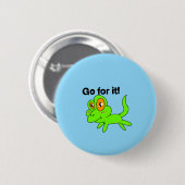 Ga ervoor knop ronde button 5,7 cm (Voorkant /achterkant)