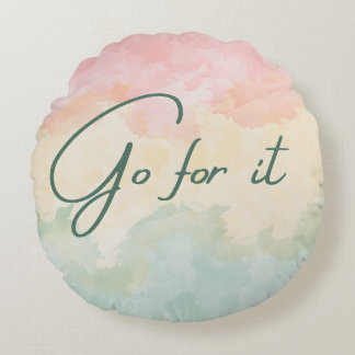 Ga ervoor rond kussen