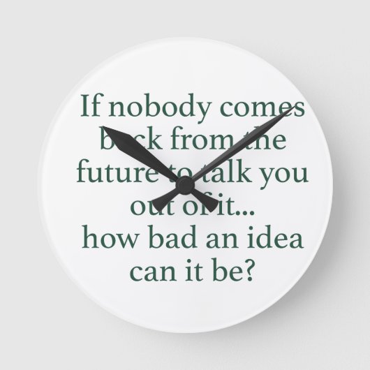 Ga ervoor! ronde klok (Voorkant)