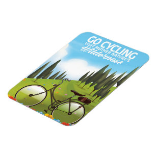 Ga Fietsen "Bezoek de Wildernis van Moeder Natuur" Magneet