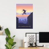 Ga Freerunning Reisposter Poster (Thuiskantoor)