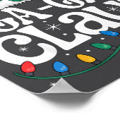 Ga-ga Claus Funny Xmas Christmas Grandma Holiday S Poster (Hoek)