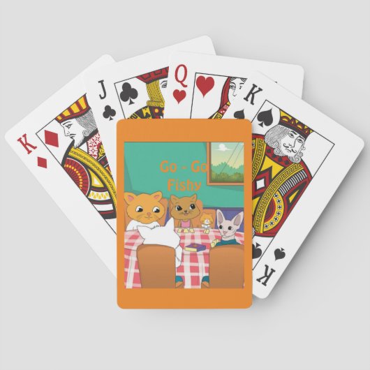 Ga - Ga vissen Pokerkaarten (Achterkant)