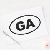 GA Georgia Ovale Sticker (Envelop)