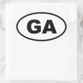 GA Georgia Ovale Sticker (Tas)