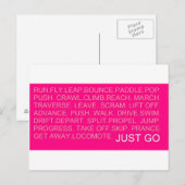 Ga gewoon... briefkaart (Voorkant / Achterkant)