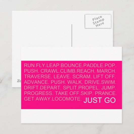 Ga gewoon... briefkaart (Voorkant / Achterkant)