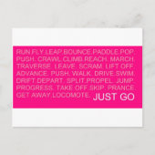 Ga gewoon... briefkaart (Voorkant)