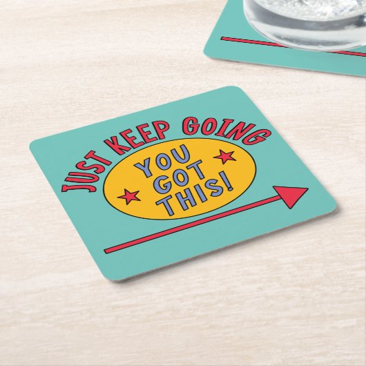 Ga gewoon door kartonnen onderzetters (Schuin)