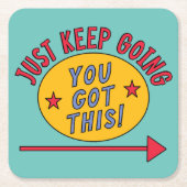 Ga gewoon door kartonnen onderzetters (Voorkant)