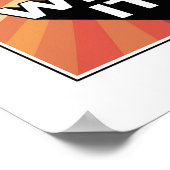 Ga gewoon door met het Inspirerend Motivatie Poster (Hoek)