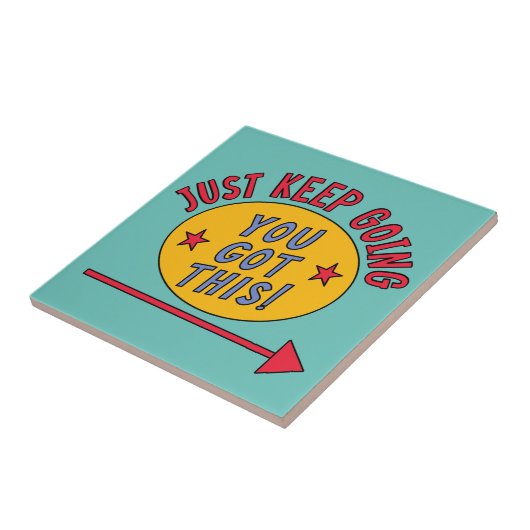 Ga gewoon door tegeltje (Zijkant)