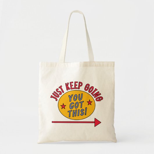 Ga gewoon door tote bag (Voorkant)