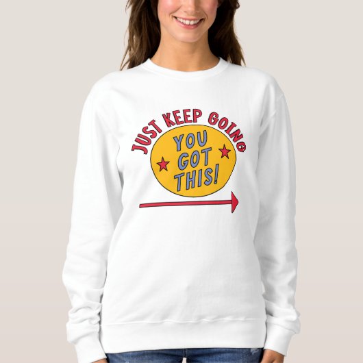 Ga gewoon door trui (Voorkant)