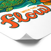 Ga gewoon met de Flow Turtle Poster (Hoek)