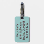 Ga gewoon over het paard springen bagagelabel (Achterkant verticaal)