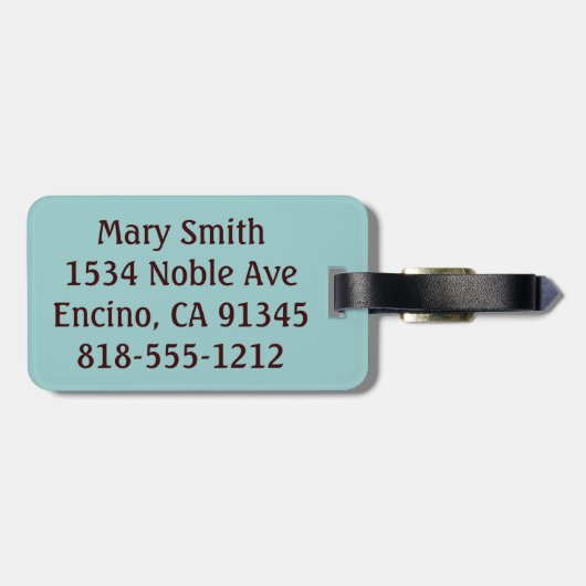 Ga gewoon over het paard springen bagagelabel (Achterkant horizontaal)