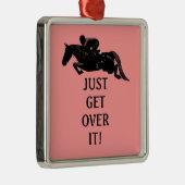 Ga gewoon over het paard springen metalen ornament (Rechts)