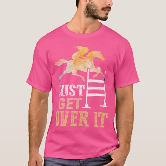 Ga gewoon over het paardenShow springen Hunter Ju T-shirt (Voorkant)