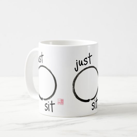 Ga gewoon zitten koffiemok (Voorkant links)