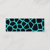 Ga Giraffe - Cyaan Mini Visitekaartje (Achterkant)