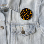 Ga Giraffe - Sinaasappel Ronde Button 5,7 Cm (In situ)
