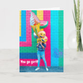 Ga Girl, Veel Succes! Kaart (Voorkant)
