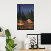 Ga Glamping Reisposter Poster (Thuiskantoor)