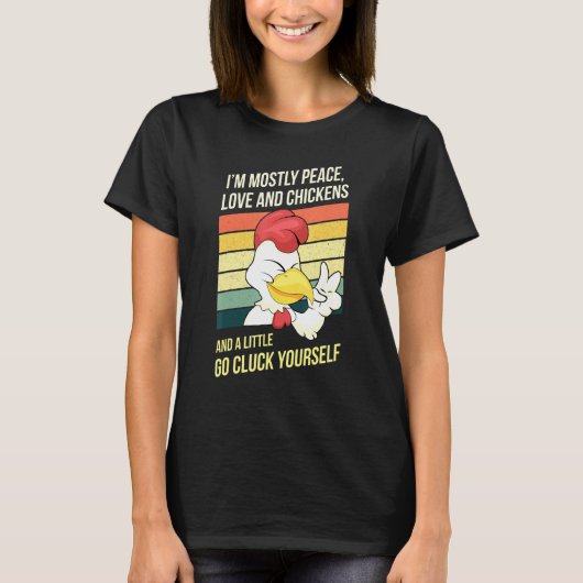 Ga Gluck Yourself Kippenliefhebber T-shirt (Voorkant)