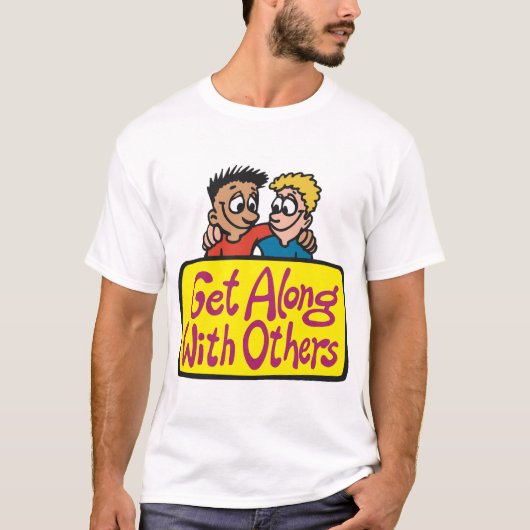 Ga goed om met andere Mannen T-shirts (Voorkant)