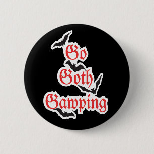 GA GOTHIC GAWPING Whitby Gothic Weekend Badge Ronde Button 5,7 Cm