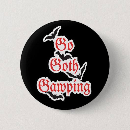 GA GOTHIC GAWPING Whitby Gothic Weekend Badge Ronde Button 5,7 Cm (Voorkant)