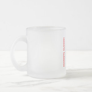 Ga gras aanraken matglas koffiemok