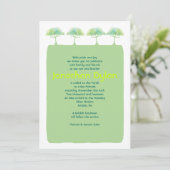 GA GREEN EARTH Bar Bat Mitzvah Uitnodiging (Staand voorkant)