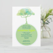 GA GREEN EARTH Bar Bat Mitzvah Uitnodiging (Staand voorkant)