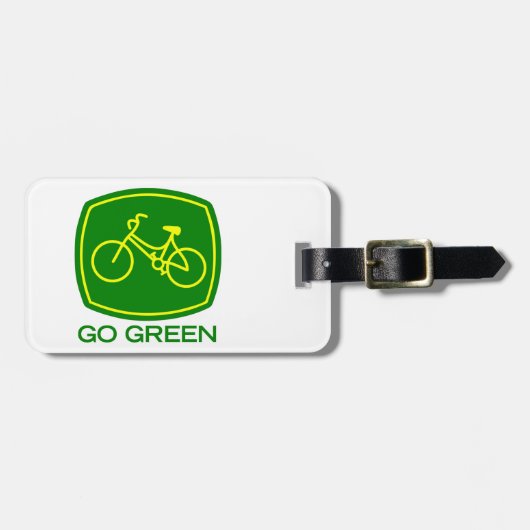 Ga Groen Bagagelabel (Voorkant horizontaal)