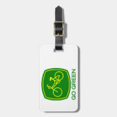 Ga Groen Bagagelabel (Voorkant verticaal)