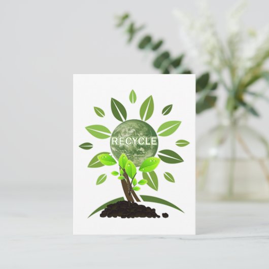 GA GROEN BRIEFKAART (Staand voorkant)