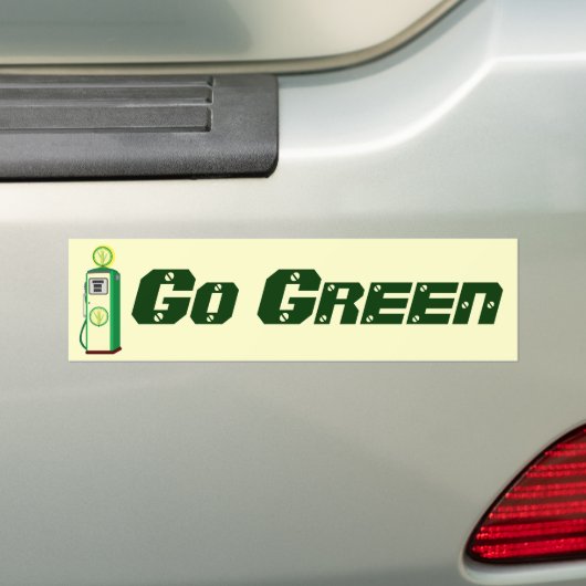 Ga Groen Bumpersticker (Op auto)
