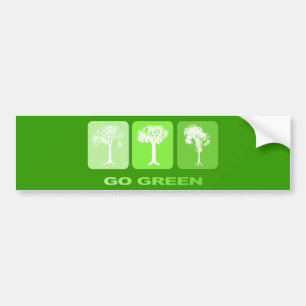 Ga Groen Bumpersticker