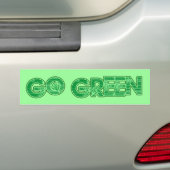 Ga groen bumpersticker (Op auto)