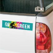 Ga Groen Bumpersticker (Op Truck)