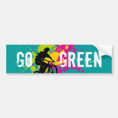 Ga Groen Bumpersticker (Voorkant)