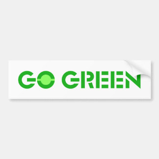 Ga groen bumpersticker