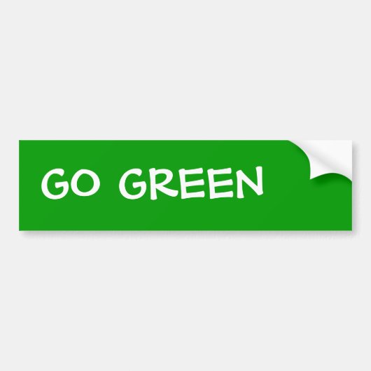 GA GROEN BUMPERSTICKER (Voorkant)