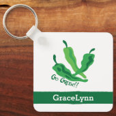 Ga Groen!!! Chili Peppers Sleutelhanger (Voorkant)