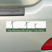 Ga groen, ga schoon, ga hernieuwbare energie bumpersticker (Op auto)