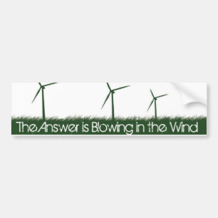 Ga groen, ga schoon, ga hernieuwbare energie bumpersticker